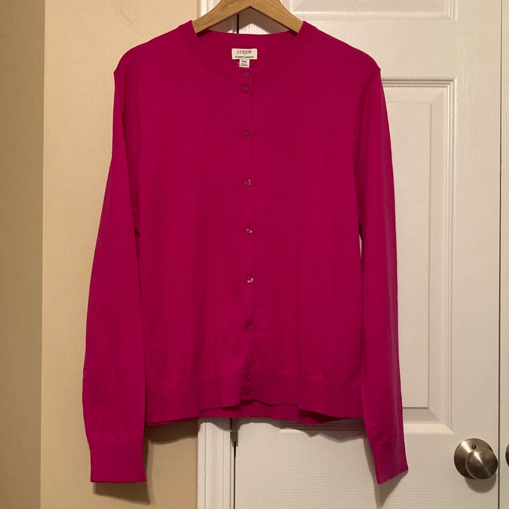 JCrew Factory classic cotton cardigan sweater
